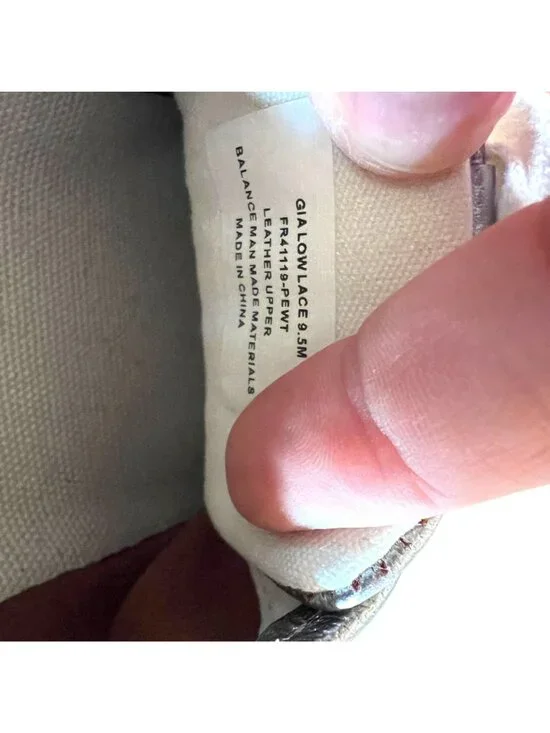 Frye Womens Gia Metallic Silver Leather Low Lace Up Sneakers Size 9.5 - Picture 10 of 11